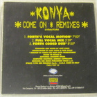 Konya • Come On (Remixes) CD Maxi-Single - pikkukuva 2