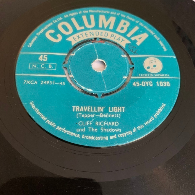 CLIFF RICHARD: Dynamite * Travellin’ Light * FIN 1959