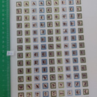tarra nro 237 - 248 numerot ja kirjaimet tarra-arkki - pikkukuva 3
