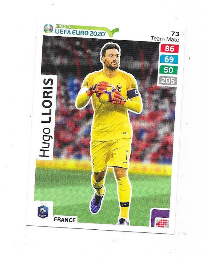 2020 Panini  Road to UEFA EURO 2020 #73 Hugo Lloris , Ranska