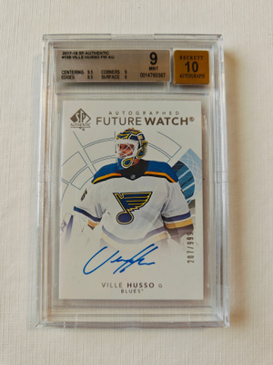 Ville Husso - 17-18 SP Future Watch Auto /999 - BGS 9