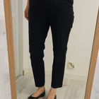 Mustat kapealahkeiset suorat housut H&M 38 koko - pikkukuva 3