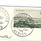 Norja, Norge, kortti Huippuvuorilta Helsinkiin, 1957. - pikkukuva 4