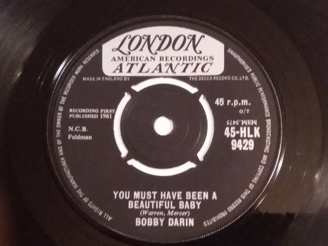 7" BOBBY DARIN - Sorrow Tomorrow - single 1961 rockabilly EX