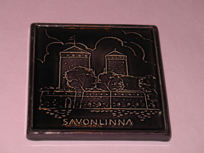 Kupittaan savi: Vanha SAVONLINNA -SEINÄTAULU