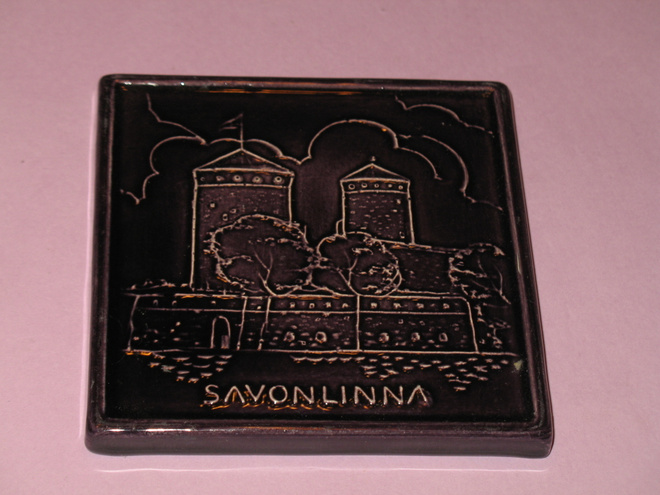 Kupittaan savi: Vanha SAVONLINNA -SEINÄTAULU