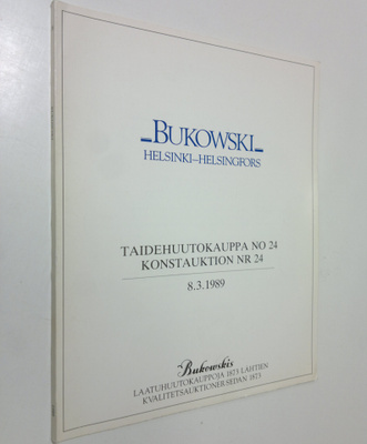 Bukowski : Taidehuutokauppa No 24 8.3.1989
