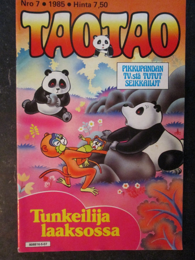 TAOTAO  7  / 1985  SARJAKUVALEHTI 40 V. TAKAA PIKKUPANDAT