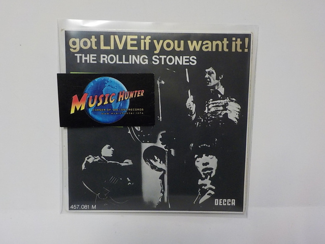 THE ROLLING STONES - GOT LIVE IF YOU WANT IT -65 EX+/M- 7"