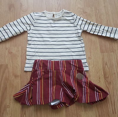 Hyvä vaatepaketti tyttövauvalle koko 74/80 cm sis.9 kpl
