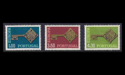 Portugali 1051-3 ** Europa (1968)