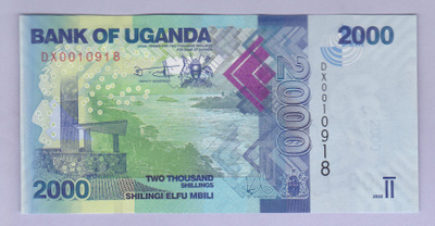 Uganda 2000 Shillings v.2022 UNC P-50