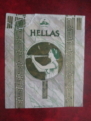 VANHA KARAMELLIPAPERI - HELLAS (AB16)