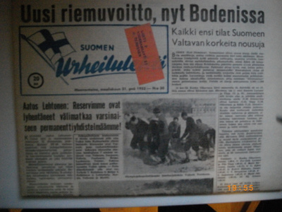 Suomen Urheilulehti Nro 30/1952 (25.2)