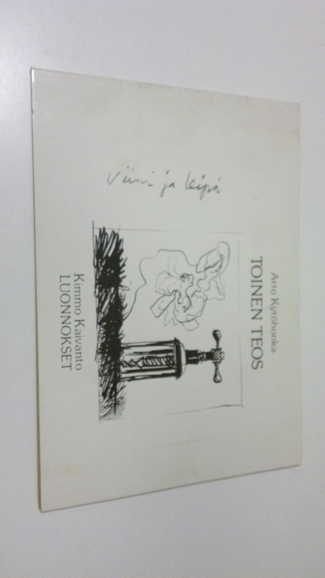 Arto Kytöhonka : Toinen teos (signeerattu)