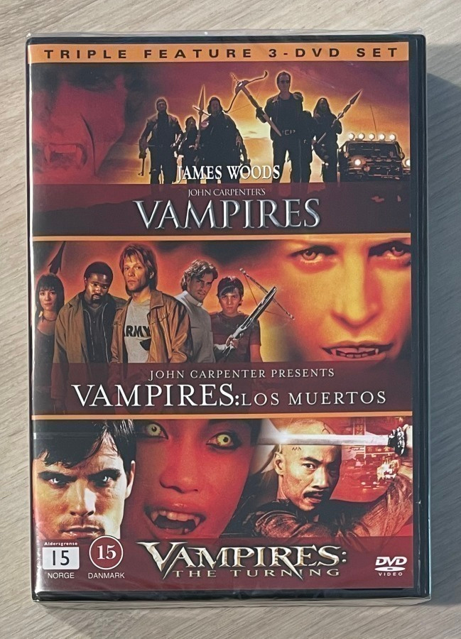 John Carpenterin VAMPYYRIT Trilogia (3DVD) *UUSI*