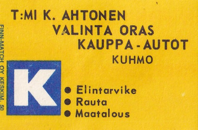 Kuhmo. T:mi  K. Ahtonen ,  b426