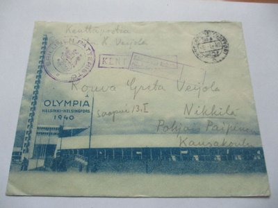 1940 Erillinen Patteristo Malmin lentoasema olympiakuorella
