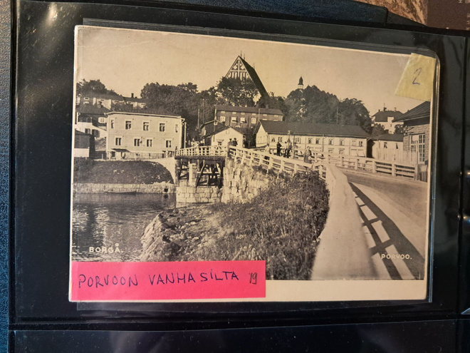 Porvoo, vanha silta,  kulkematon vanha kortti.