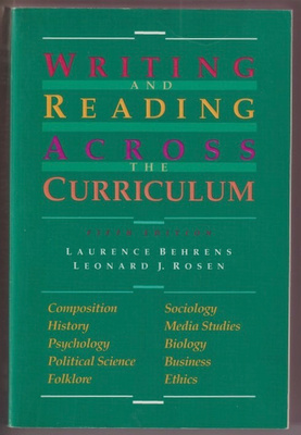 Laurence Behrens: Writing and reading across the curriculum