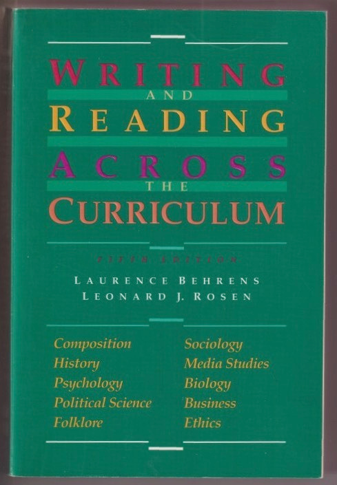 Laurence Behrens: Writing and reading across the curriculum