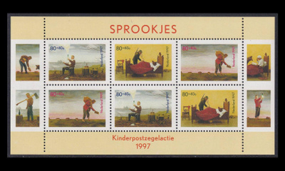 Alankomaat 1632BL54 ** Voor het Kind satuja (1997)