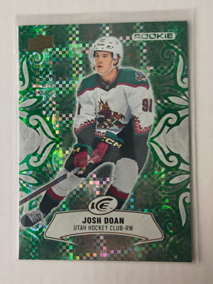 Josh Doan 2024-25 UD Ice Rookie Emerald Green