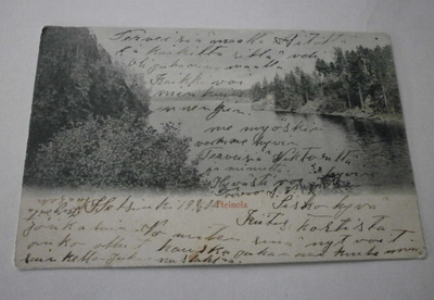Heinola, järvimaisema, vanha väripk, p. 1907