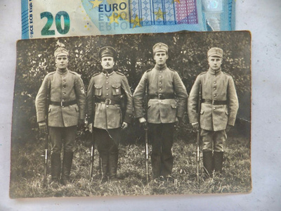 VANHA Valokuva Suojelsukunta Hyvä Merkki Aseet Ukko Mauser