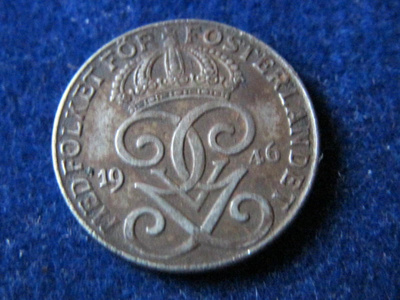 2 öre 1946 fe. Ruotsi-Sweden