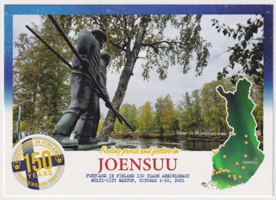 Joensuu: Ruuhkanpurkajat - patsas