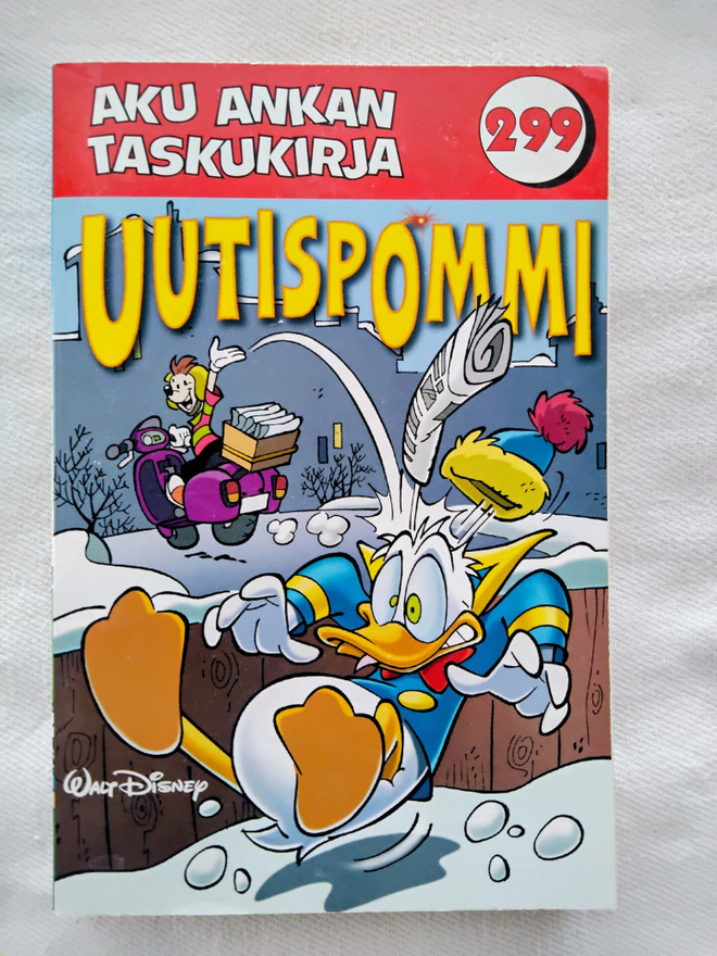 Uutispommi Aku Ankka taskukirja 291