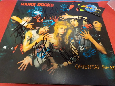 HANOI ROCKS - ORIENTAL BEAT UUSI LP KOKO BÄNDIN NIMMAREILLA