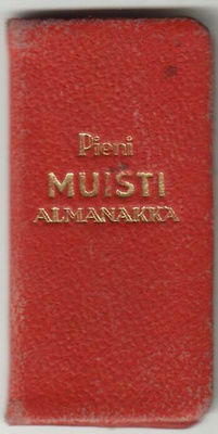 Pieni Muistialmanakka 1952