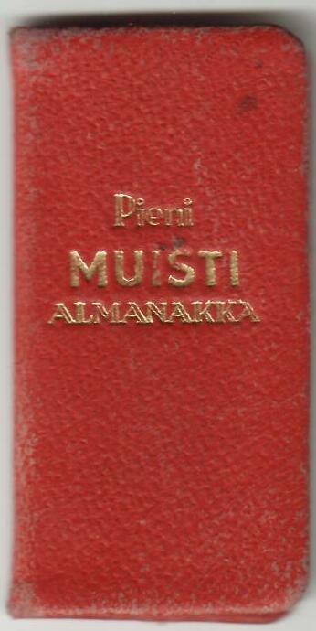 Pieni Muistialmanakka 1952