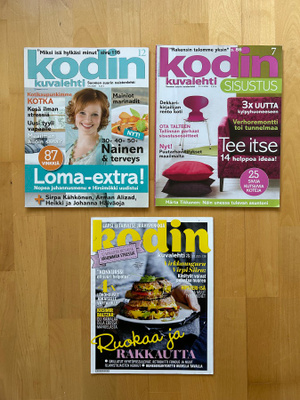 Kodin Kuvalehtiä 3 kpl ( 2008 ja 2015 )