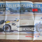 juliste Keke Rosberg Honda Williams 1984 - pikkukuva 1