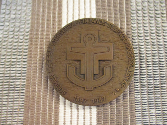 Suomen Meripelastusseura 1897-1987 mitali./HV -86.