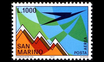 San Marino 1016 ** Lentoposti (1972)