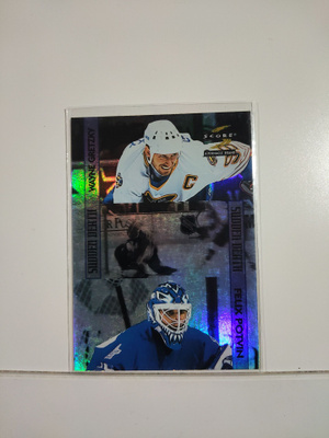 1996-97 Score Sudden Death #12 Felix Potvin / Wayne Gretzky