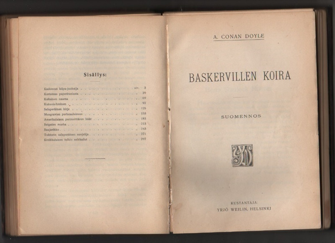 Doyle: Sherlock Holmes'in seikkailuja 3 osa, Weilin 1904,sid