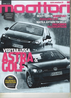 Moottori n:o 2 2016 Astra & Colf. Vespa. Panssarivaunu.