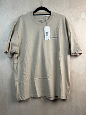GUESS JEANS oversized T-paita, beige, koko S – uusi lapuilla