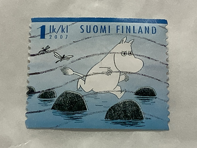 1843/ 2007 Muumilaaksoon kesä 2/6 o leimattu