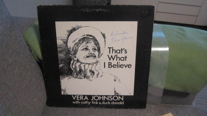 Vera Johnson LP Canada 1978 That's What I Believe + nimmarit
