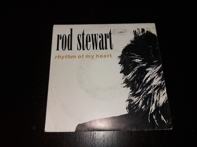 ROD STEWART - RYTHMN OF MY HEART 7 " Vinyyli Single
