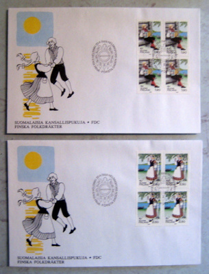 FDC 2 kpl Kansallispukuja 20.4.1989(71)