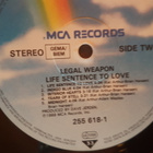 Legal Weapon – Life Sentence To Love lp - pikkukuva 4