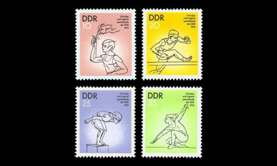 DDR 2065-8 ** Urheilu, nuorisospartakiadit (1975)