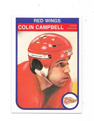 1982-83 OPC #82 Colin Campbell , Detroit Red Wings